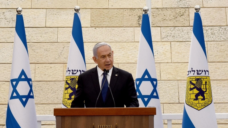 El primer ministro israelí en funciones, Benjamín Netanyahu