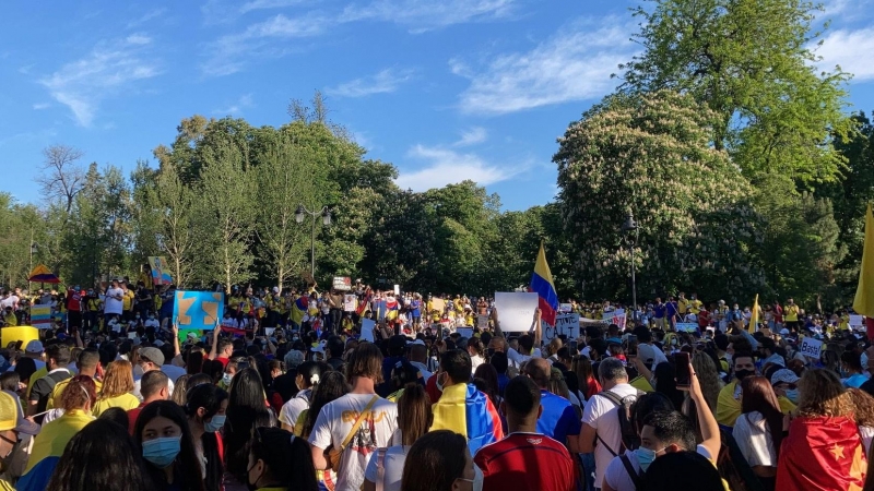 Protesta por la situación que vive Colombia
