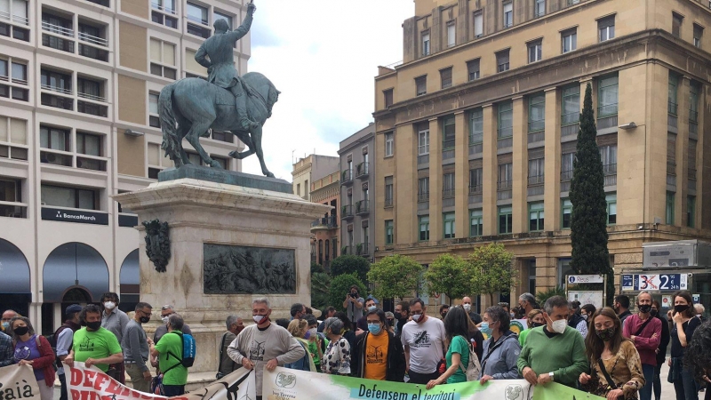 Una imatge de la manifestació a Reus.