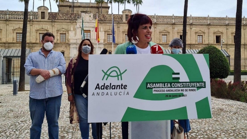 Teresa Rodríguez anuncia la asamblea de refundación de Adelante Andalucía.