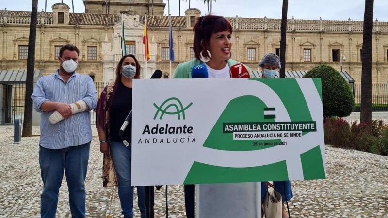Teresa Rodríguez anuncia la asamblea de refundación de Adelante Andalucía.