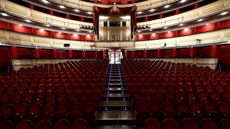 Vista del interior del Teatro Real el pasado 2 de junio de 2020 cuando reabrió sus puertas tras la el cierre por el coronavirus.