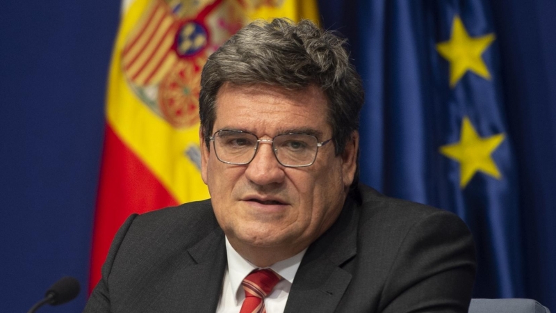 El ministro de Inclusión, Seguridad Social y Migraciones, José Luis Escrivá, durante una rueda de prensa donde ha presentado las medidas del Ministerio en el Plan de Recuperación, Transformación y Resiliencia, a 11 de mayo de 2021, en Madrid (España).