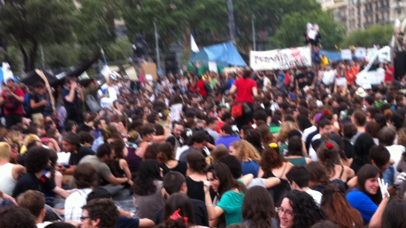 Assemblea del 15-M a Plaça de Catalunya
