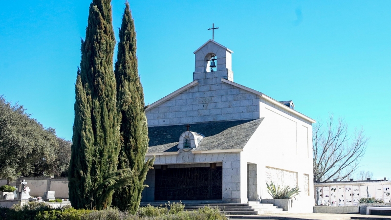 24/09/2020. Imagen de archivo de la capilla donde se encuentran los restos del dictador Francisco Franco, en el cementerio de Mingorrubio-El Pardo. - EUROPA PRESS