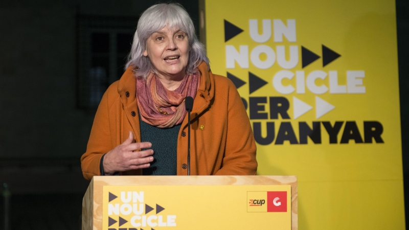 28/01/2021. La diputada del Parlament de Catalunya por la CUP y candidata en las pasadas elecciones a la Generalitat, Dolors Sabater. - EUROPA PRESS
