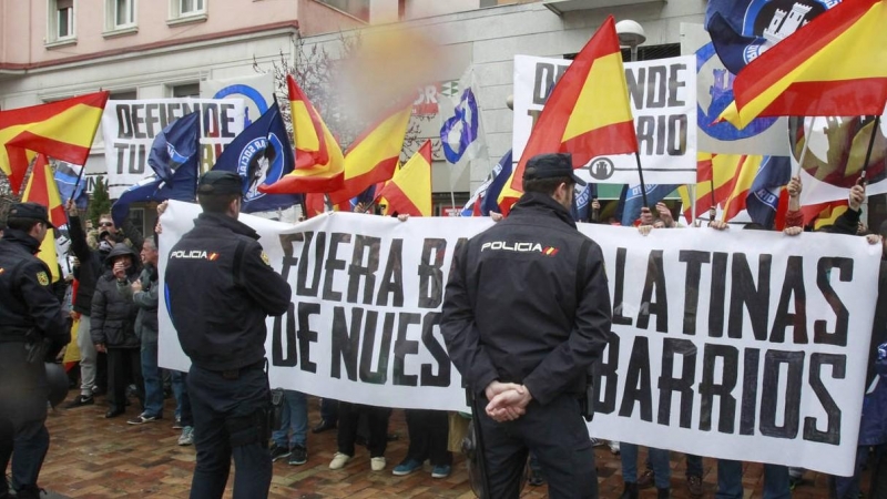 Foto de archivo de una manifestación neonazi en Madrid.