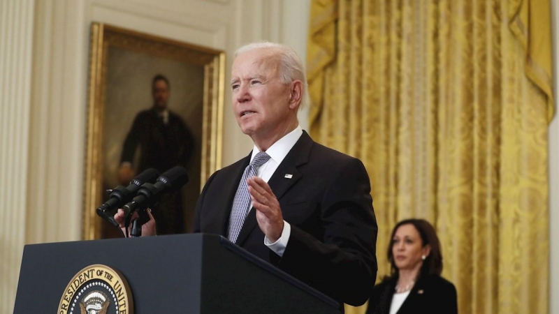 El presidente de EEUU, Joe Biden, y la vicepresidenta Kamala Harris.