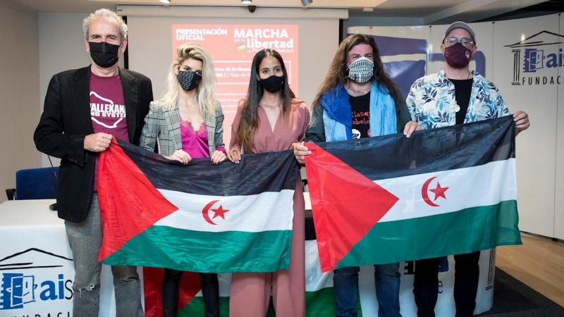 Presentación de la primera Marcha por la Libertad del Pueblo Saharaui