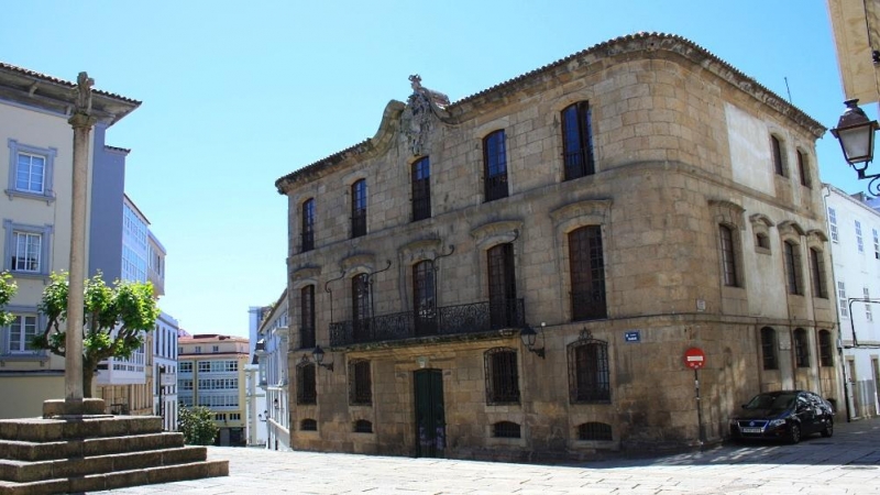 Vista de la Casa Cornide, un palacete del siglo XVIII, en el casco histórico de A Coruña.