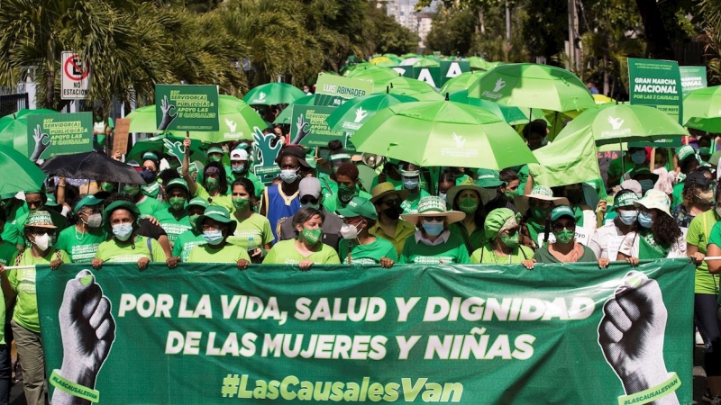 Marcha por la despenalización del aborto en República Dominicana