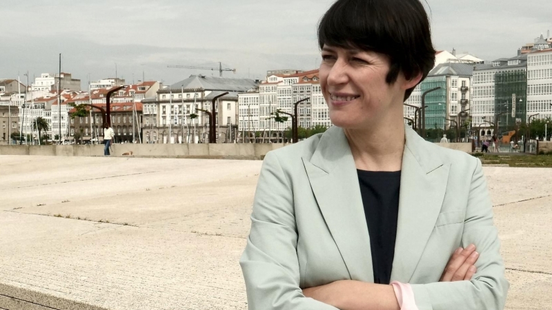 Ana Pontón en su entrevista para 'Público', en A Coruña. -  Miguel Fernández