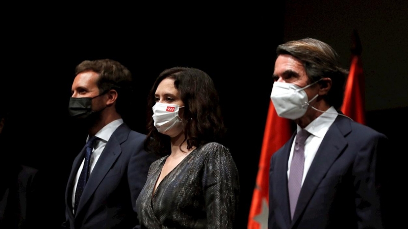 Casado, Ayuso y Aznar