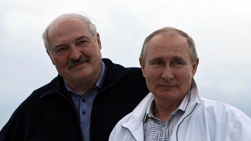 Lukashenko y Putin durante su último encuentro.