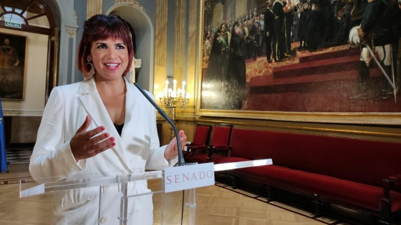 Teresa Rodríguez, la semana pasada en el Senado.