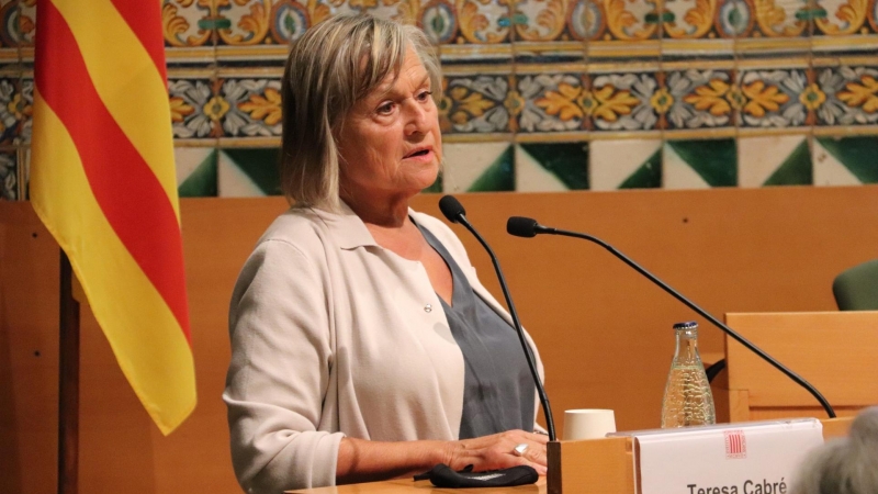 La nova presidenta de l'Institut d'Estudis Catalans, Teresa Cabré.