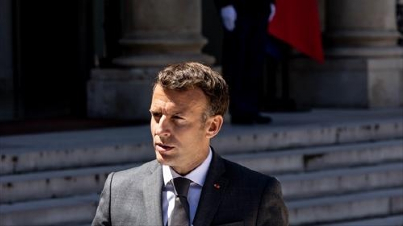 El primer ministro francés,  Emmanuel Macron.