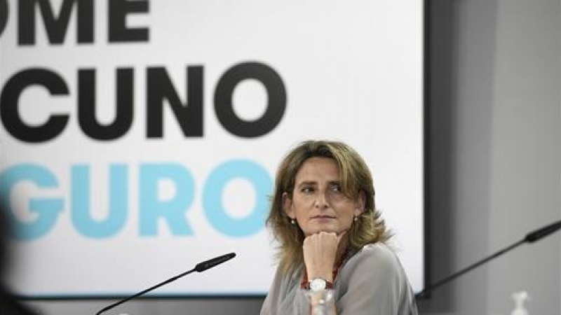 La vicepresidenta cuarta y ministra de Transición Ecológica y Reto Demográfico, Teresa Ribera; comparece en rueda de prensa posterior al Consejo de Ministros en Moncloa, a 1 de junio de 2021, en Madrid.