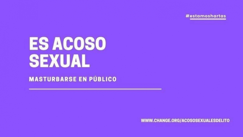 Petición de change.org sobre masturbarse en público