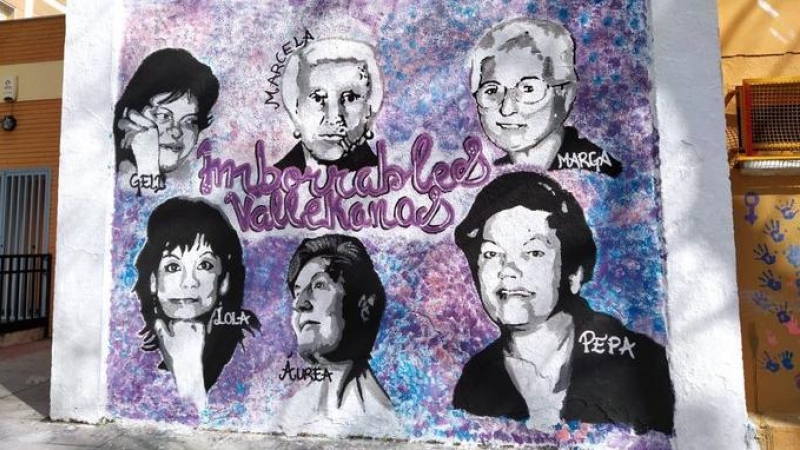 Más Madrid pregunta a PP y Cs si permitirán que Vox consiga borrar un mural feminista en Villa de Vallecas