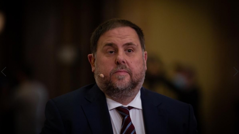 Imagen de archivo del líder de Esquerra Republicana de Catalunya, Oriol Junqueras, antes del acto de investidura de Pere Aragonès, en Barcelona. - EUROPA PRESS