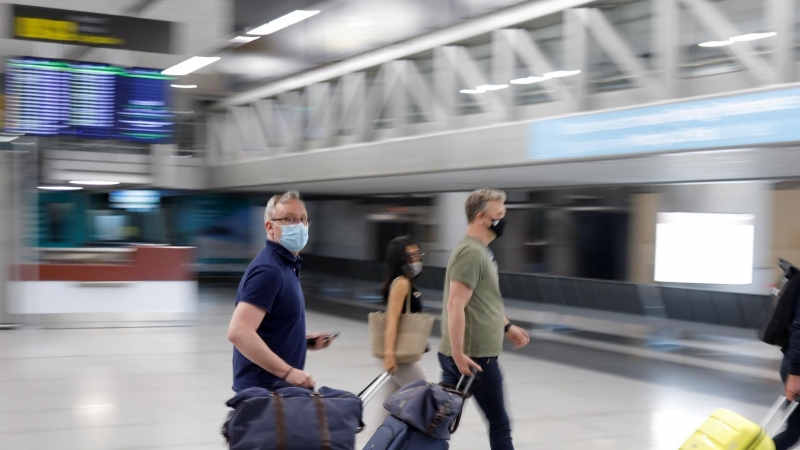 Llegada de turistas al aeropuerto de Málaga