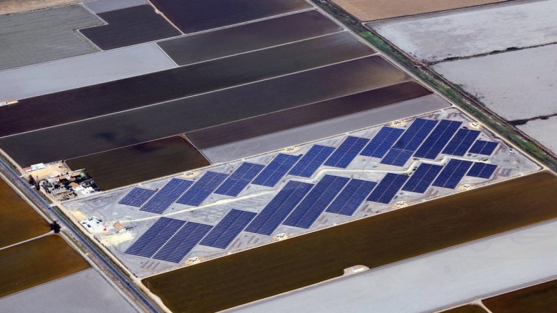 Planta solar fotovoltaica Isla Mayor, en la provincia de Sevilla, de Solarpark.