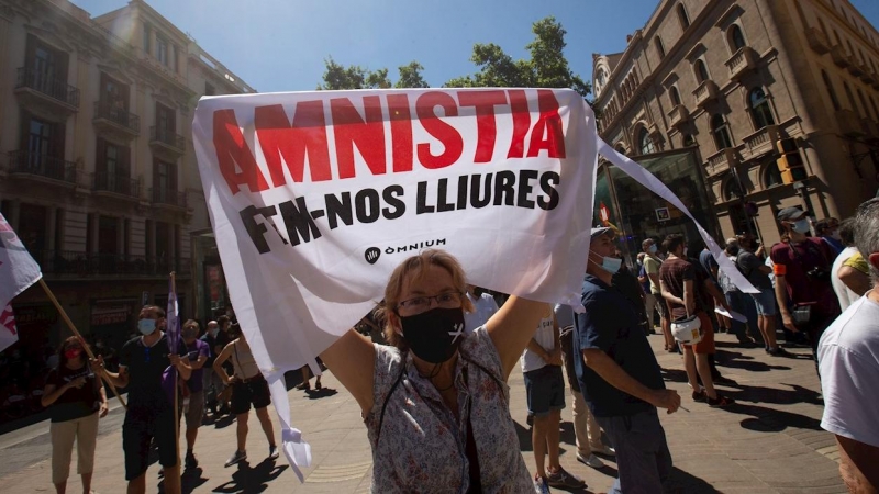 Concentración frente al Gran Teatre del Liceu en Bacelona.