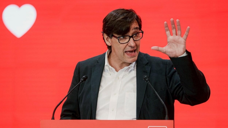 El líder de los socialistas en el Parlament, Salvador Illa.