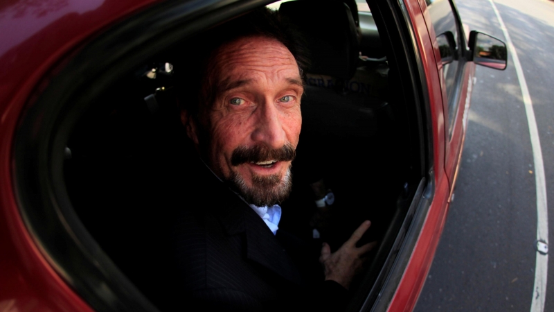 Imagen de archivo de John McAfee