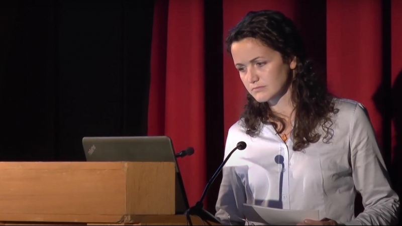 Imagen de archivo de María Hernández (MSF) en un evento en la Universidad Complutense de Madrid.  - UCM