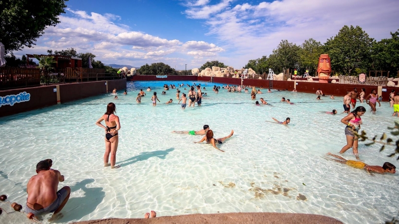 El parque acuático Aquopolis en Villanueva de la Cañada (Madrid) inicia la temporada de verano.