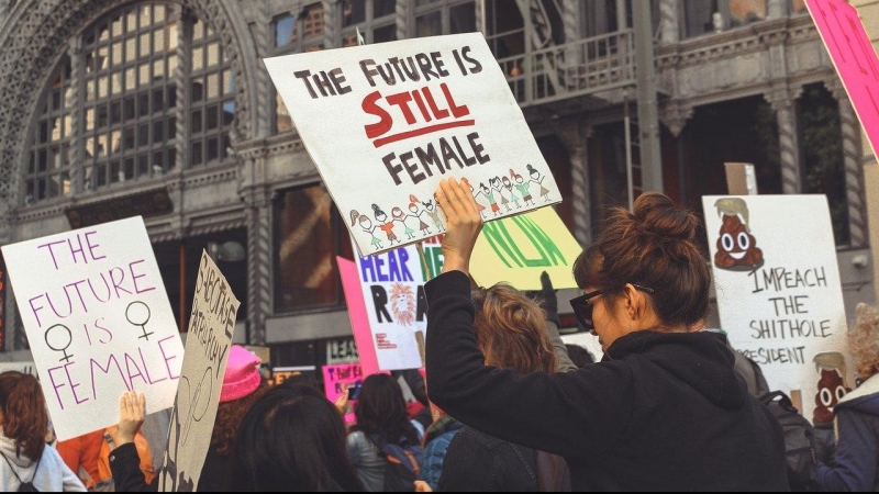 Manifestación feminista 8 de marzo de 2018.