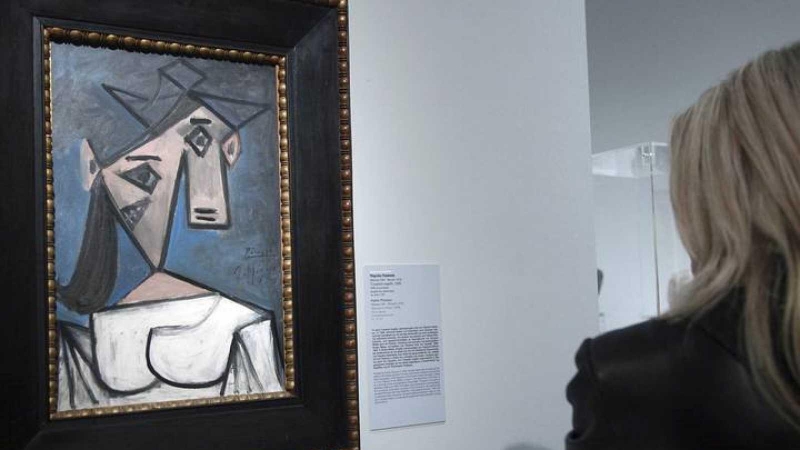 Fotografía archivo del 4 de enero de 2012 que muestra la obra del pintor malagueño Pablo Picasso 'Cabeza de Mujer' (1939), en la Galería Nacional de Atenas (Grecia).