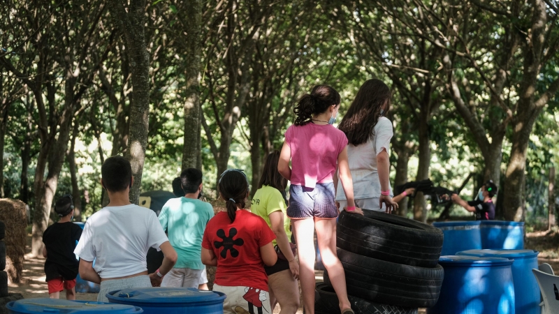 Niños en un campamento, a 13 de junio de 2021.