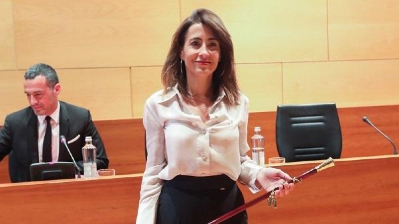 Imagen de archivo de Raquel Sánchez Jiménez tras ser elegida alcaldesa de Gavà. - Ajuntament de Gavà