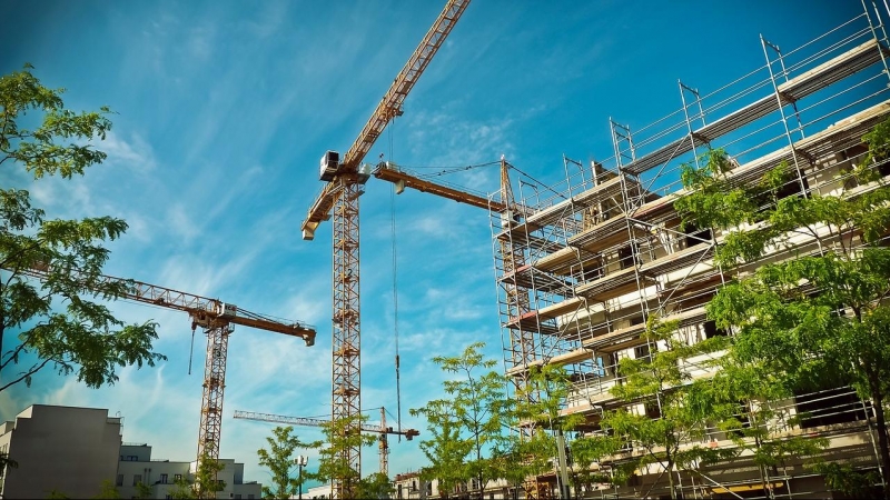 Edificio en construcción.