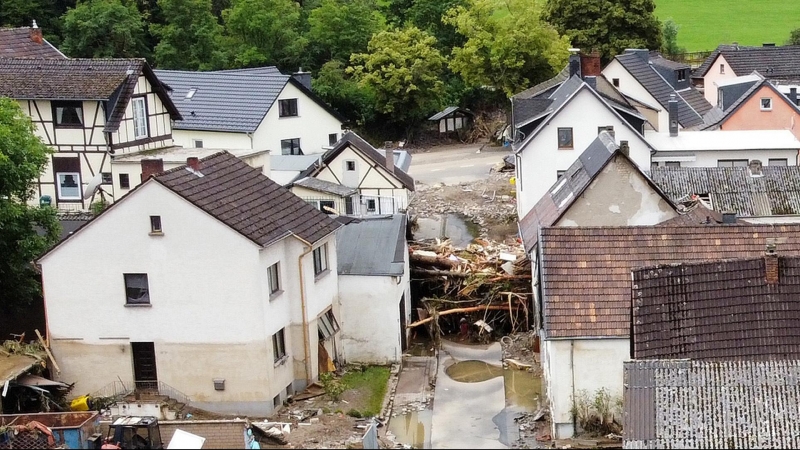 Imagen de las inundaciones en Alemania.