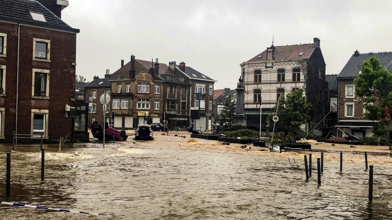 Inundación en Belgica.