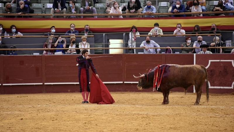 Morante de la Puebla durante la corrida de este sábado en Algeciras.