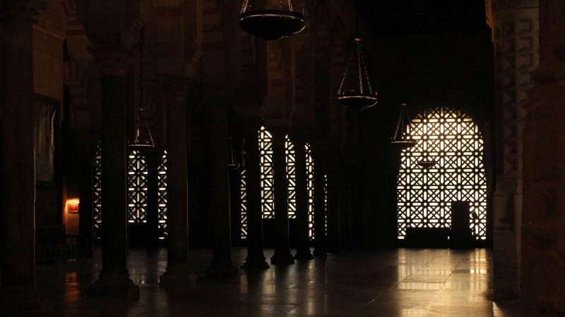 Celosías de la Mezquita de Córdoba.
