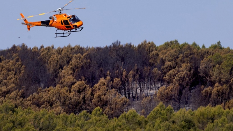 Imagen de un incendio de este fin de semana.