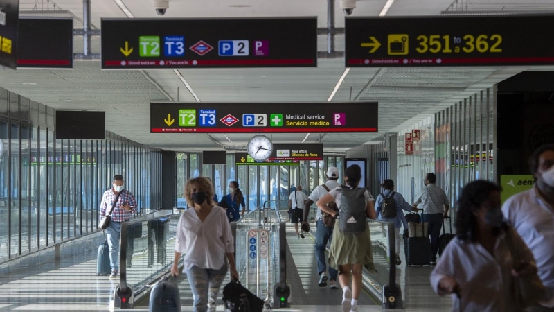 Aeropuerto Adolfo-Suárez Madrid Barajas, el 9 de julio de 2021, en Madrid.