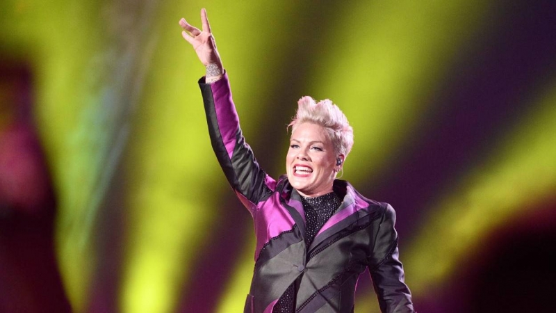 Pink en un concierto en Viena en 2019