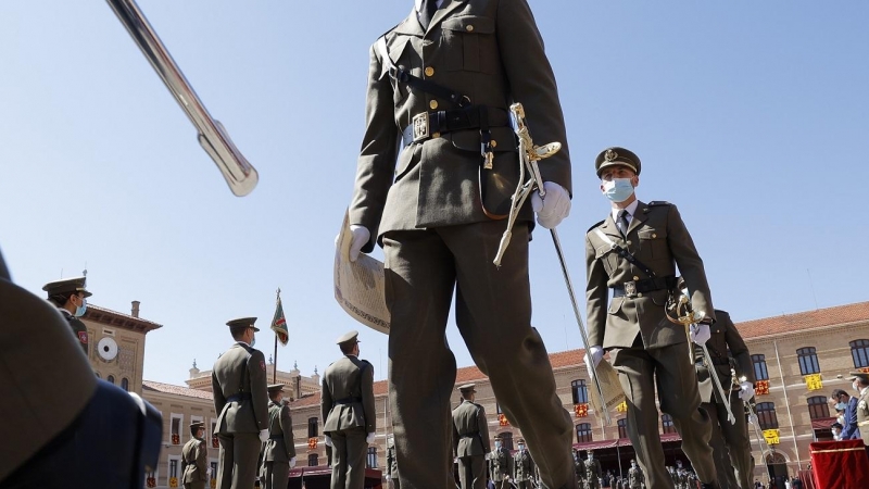 Ceremonia de entrega de despachos de la Academia General Militar, el 9 de julio de 2021.