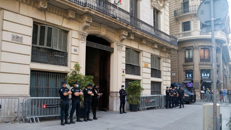 Edifici de la prefectura de la Policia Nacional de Via Laietana. Imatge del 27/05/2021