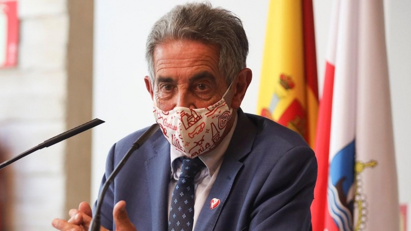 30/07/2021.- El presidente de Cantabria, Miguel Ángel Revilla.