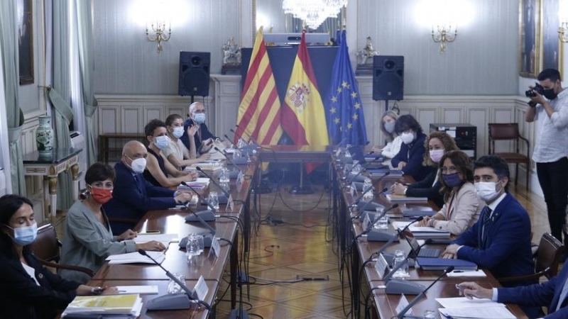 La reunió de la Comissió Bilateral Estat-Generalitat celebrada a Madrid aquest dilluns.
