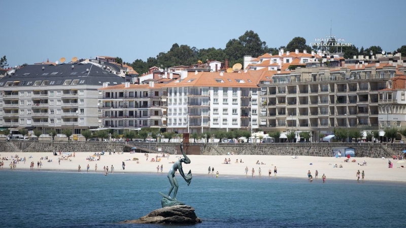 Vista de la playa de Sanxenxo (Pontevedra, Galicia). E.P./Beatriz Ciscar
