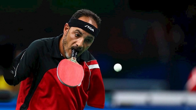 Ibrahim Hamadtou, tenista de mesa egipcio, que fue la estrella en Río 2016.